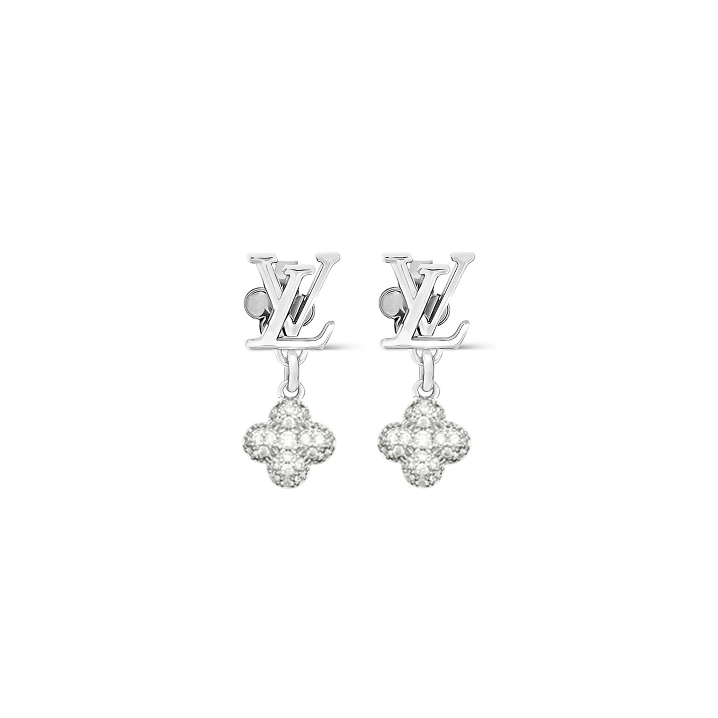 LOUIS VUITTON ICONIC LOUISA STRASS EARRINGS 